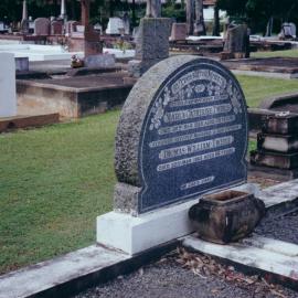 Graves of Thomas William Twible and Maria Catherine Twible at Lawnton Cemetery, 1998