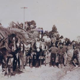Railway workers at Bald Hills, early 1900s