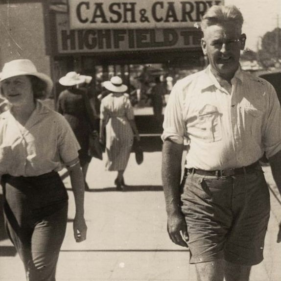 Strolling up Redcliffe Parade