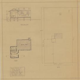 Building and Site Plan for V. A. Frost - Corner Chatham Street and Dover Road Margate - Original