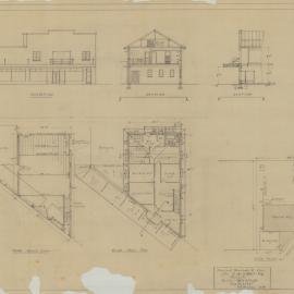Building and Site Plan including Shops for D. G. Kirby - Corner Duffield Road & Tramore Street Margate - Original