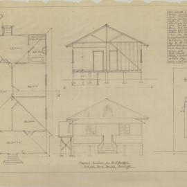 Building and Site Plan for W. J. Faithful - Sub 28 Section 6 Portion 262 - Scarborough - Original
