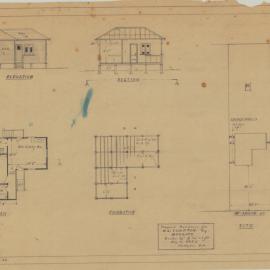 Building and Site Plan for W. G. Compton - McAneny Street Margate - Original