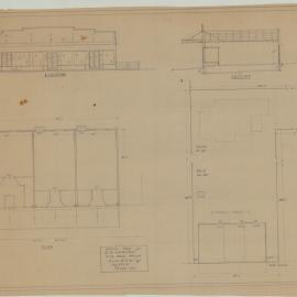 Building and Site Plan for Shops for J. R. Hughes - Oxley Avenue Margate - Original