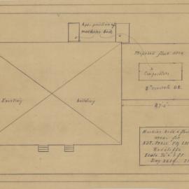 Plan of Machine Beds for A. D. T. Press Pty Ltd Printing Factory - Corner Oxley Avenue & Bank Street Margate - Original (Sheet 3 of 3)