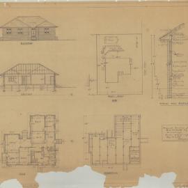 Building and Site Plan for M. J. Moran - Corner Pearl Street & Turner Street Scarborough - Original