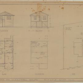 Building and Site Plan for Residence for V. G. & S. A. Powell - Prince Edward Parade Redcliffe - Original