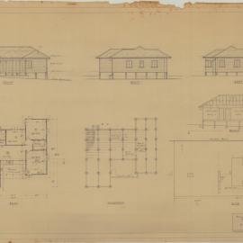 Building and Site Plan for R. E. & D. S. Harrower - Corner Eversleigh Road & Scarborough Road Scarborough - Original