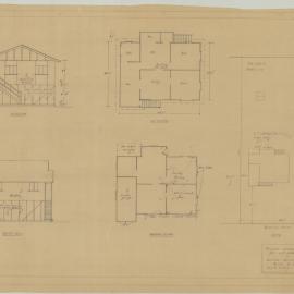 Building and Site Plan for L. J. Hansen - Sorrento Street Margate - Original