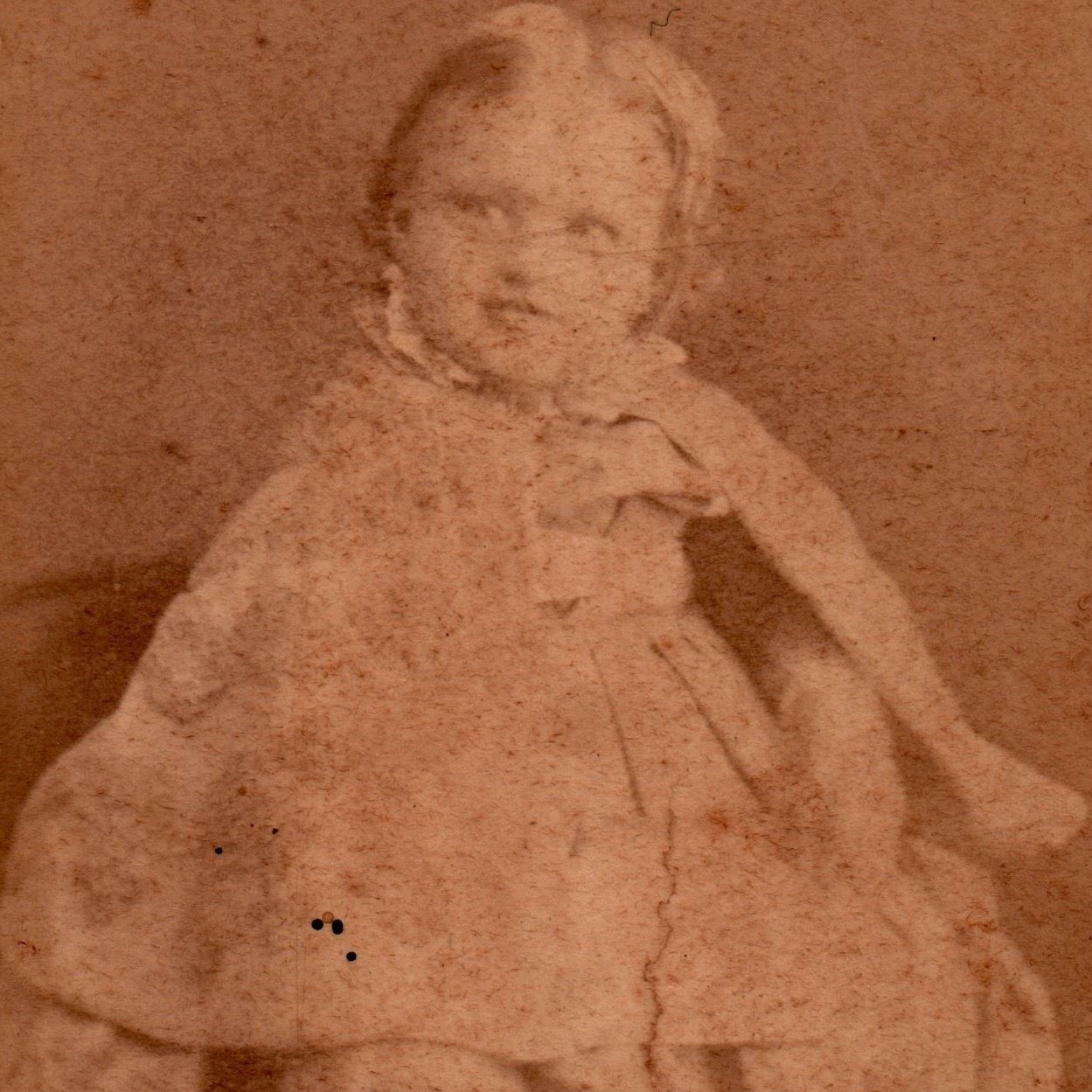 Studio photograph of young girl