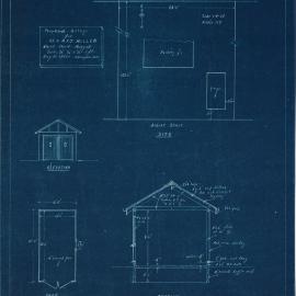 Building and Site Plan for S. V. & M. F. J.  Mullen - Albert Street Margate - Blueprint
