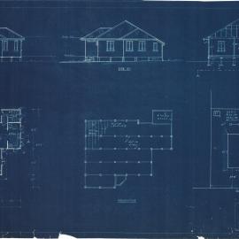 Building and Site Plan for B. C. Sheppard - Corner Sydney Street & Dover Road Redcliffe - Blueprint
