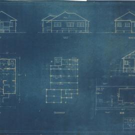 Building and Site Plan for L. W. Eldridge - Garnet Street Scarborough - Blueprint