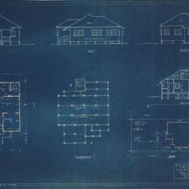 Building and Site Plan for L. W. Eldridge - Garnet Street Scarborough - Blueprint