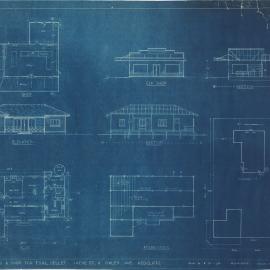 Building and Site Plan for T. S. & L. Dellet - Corner Irene Street & Oxley Avenue Redcliffe - Blueprint