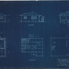 Building and Site Plan for S. H. Martin - Manley Street Redcliffe - Blueprint
