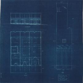 Building and Site Plan for Shops for C. Athousis - Redcliffe Parade Redcliffe - Blueprint