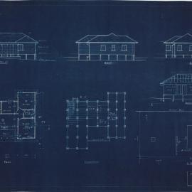 Building and Site Plan for R. E. & D. S. Harrower - Corner Eversleigh Road & Scarborough Road Scarborough - Blueprint
