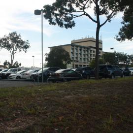 Redcliffe Hospital with car park in the foreground