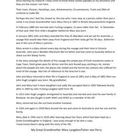 My Family History Journey - Alison Algate - The search and discovery of people