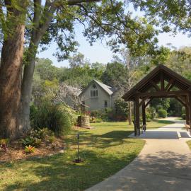 The grounds at the Abbey Museum