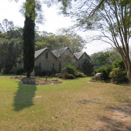 The back of the Abbey Museum