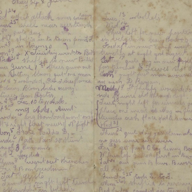 Walter Henry Mills war diary (WWI)