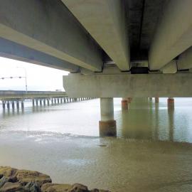 Under the Ted Smout Bridge