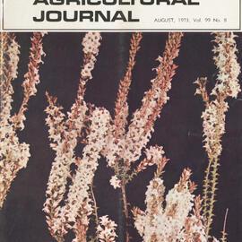 Queensland Agricultural Journal - August 1973