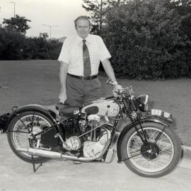 1978 Jim Snodgrass & his BSA Motorcycle