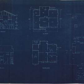 Building and Site Plan for L. J. Hansen - Sorrento Street Margate - Blueprint
