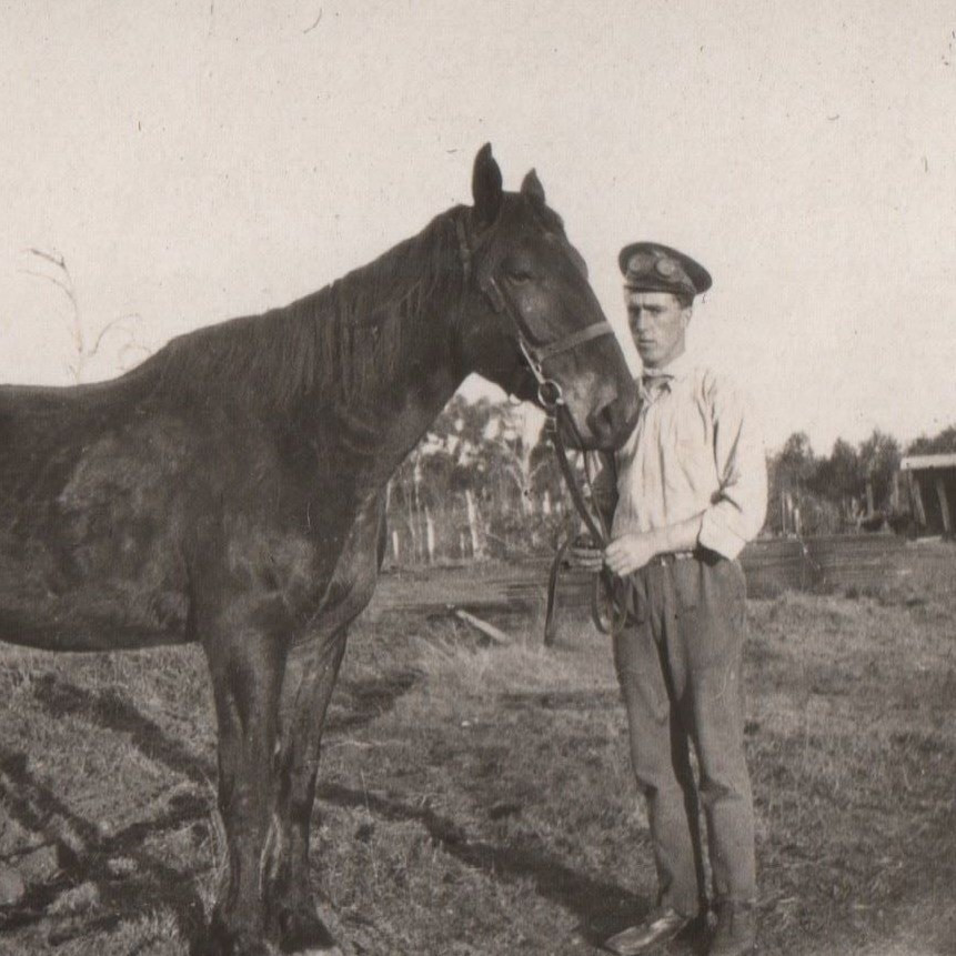 Wallace and his pet horse