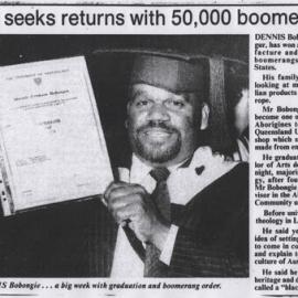 Dennis seeks returns with 50,000 boomerangs