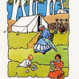 Redcliffe Convict Artwork - Women and Children