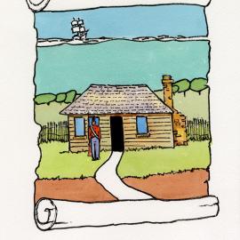 Redcliffe Convict Artwork - Commandant's Cottage
