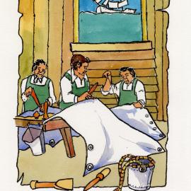 Redcliffe Convict Artwork - Canvas Workers