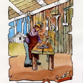 Redcliffe Convict Artwork - Blacksmith's Shop