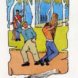 Redcliffe Convict Artwork - Convict Whipping Post