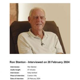Ron Stanton - Interviewed on 20 February 2024 - Transcript