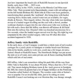 Jeffrey Family Visits to Redcliffe