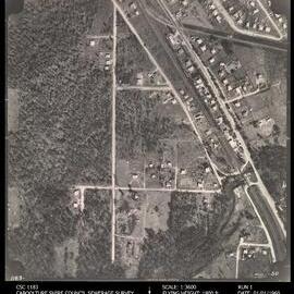 Caboolture Shire Council Sewerage Survey Aerial Photograph, Run 1, No. 50