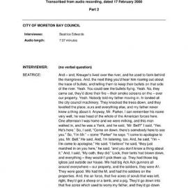 Beatrice EDWARDS - Interviewed on 17 February 2000 - Transcript (Part 2)