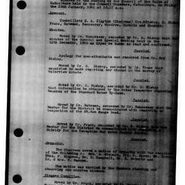 Caboolture Shire Council Minutes - 20 January 1961 - 15 December 1961