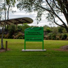Property sign for Deception Bay Environmental Hub - 7 Joseph Crescent Deception Bay