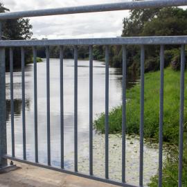 Caboolture River - looking east from Caboolture River bridge on Morayfield Road