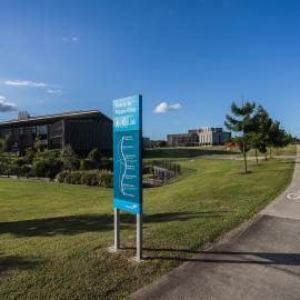University of Sunshine Coast (UniSC) (Moreton Bay Campus) buildings - 1 Moreton Parade Petrie - looking northeast