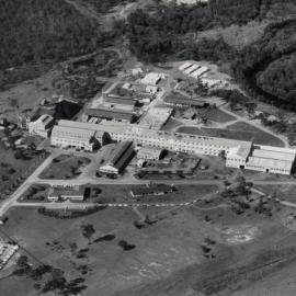 Aerial view of Petrie Mill in operation
