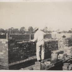 Brick laying on the Administration Block