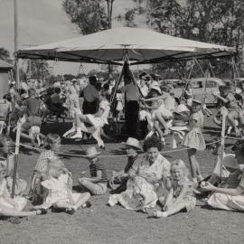 Christmas Party 1958 - Merry-go-round in operation