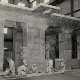 6 Man Work Crew - Working on interior of building